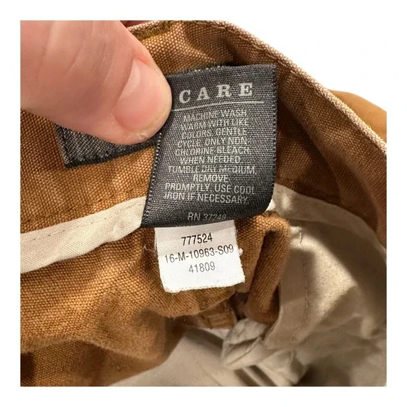 REI Men's Tan Canvas Double Knee Utility Work Pants Size 34x30 - Picture 3 of 13
